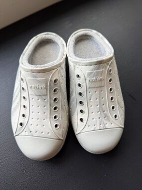 Native Jefferson Kids Slip-On Terry Cloth Marbled Gray